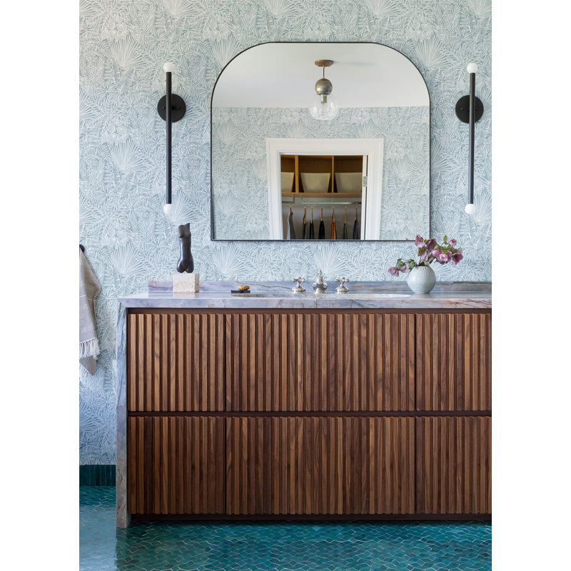 Eesha 33' L x 20.5" W Wallpaper Roll, Blue