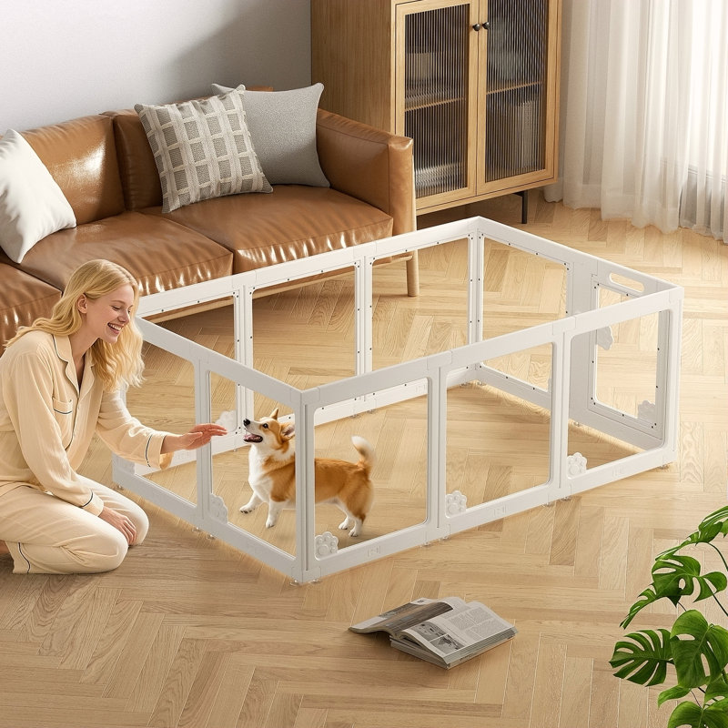 Ensembles d'extension pour chien 2 pièces, parc modulaire pour animaux de compagnie, principalement utilisé pour l'extension de l'espace, 2 panneaux