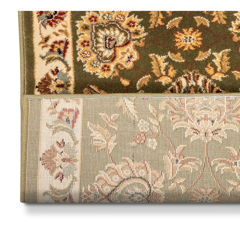 Duplantis Abbasi Green Custom Size Hallway Stair Runner - Traditional Oriental Carpet, Runner 2'2" x 74'