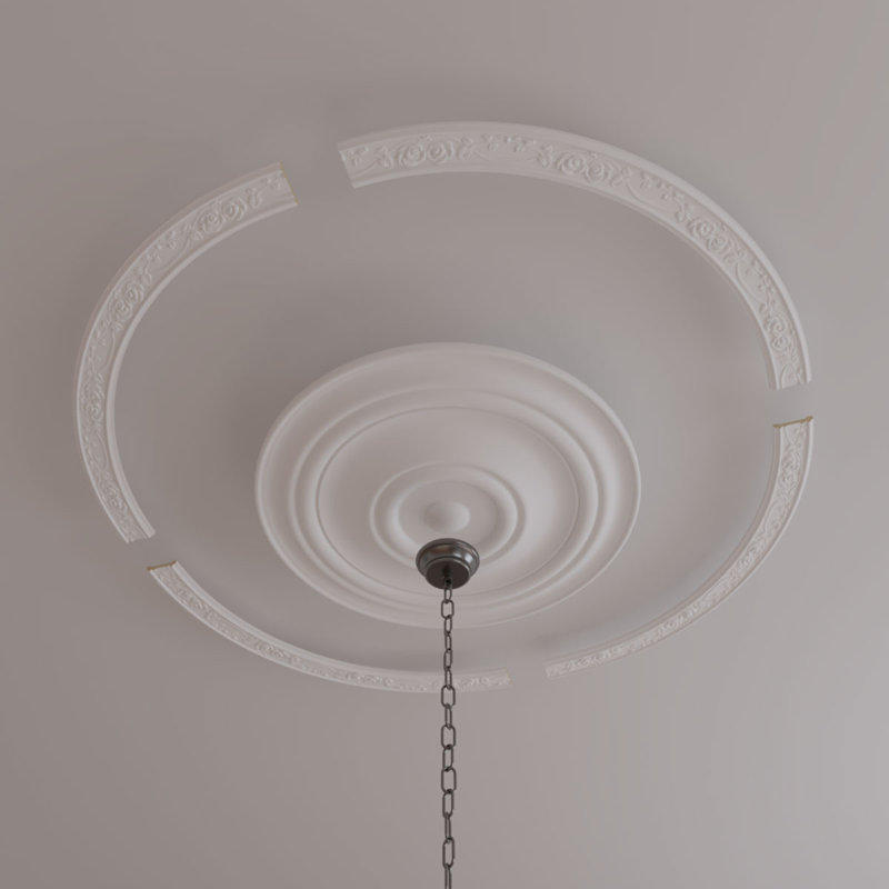 Ensemble d'anneaux de plafond 55 po x P 3/4 po x P 52 1/4 po x l 3 1/4 po x P 3/4 po, Paquet de 4 (forme un cercle complet)
