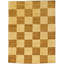 Tapis de zone en laine beige/brun 4 pi 11 po x 6 pi 5 po one-of-kind à la main noué la Nash