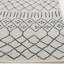Tapis d'intérieur / extérieur ivoire / brun tissé à plat à motif géométrique Kathyria-1413189087