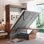Lit escamotable double avec bureau pliable - Lit mural peu encombrant pour une vie moderne et multifonctionnelle-540764645