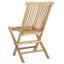 Chaise pliante en teck massif Marcus