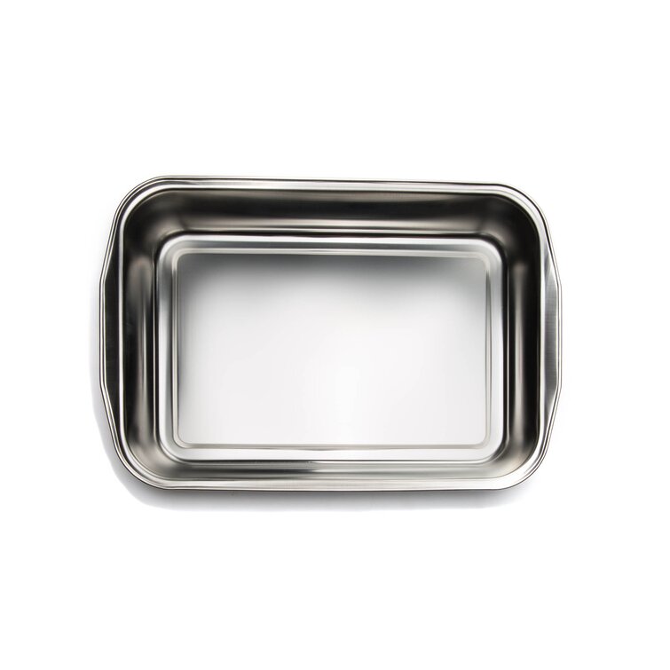 Fox Run Stainless Steel Pan, 11-Inch x 7-Inch Bake Surface, Silver