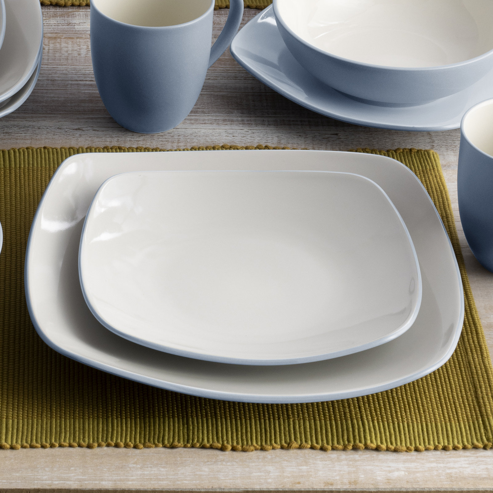 Noritake Colorwave Square Salad Plates, 8-1/4", Ice