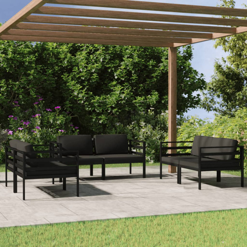 27.6" Wide Square Patio Sectional Set with Cushions