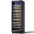 189 Bottle Built-in/Freestanding Single Zone Wine Refrigerator with Adjustable Thermostat, Blue LED Lighting, 16 Removable Beech Wood Shelves, UV-Resistant Glass Door, Quiet Compressor Cooling-122810601