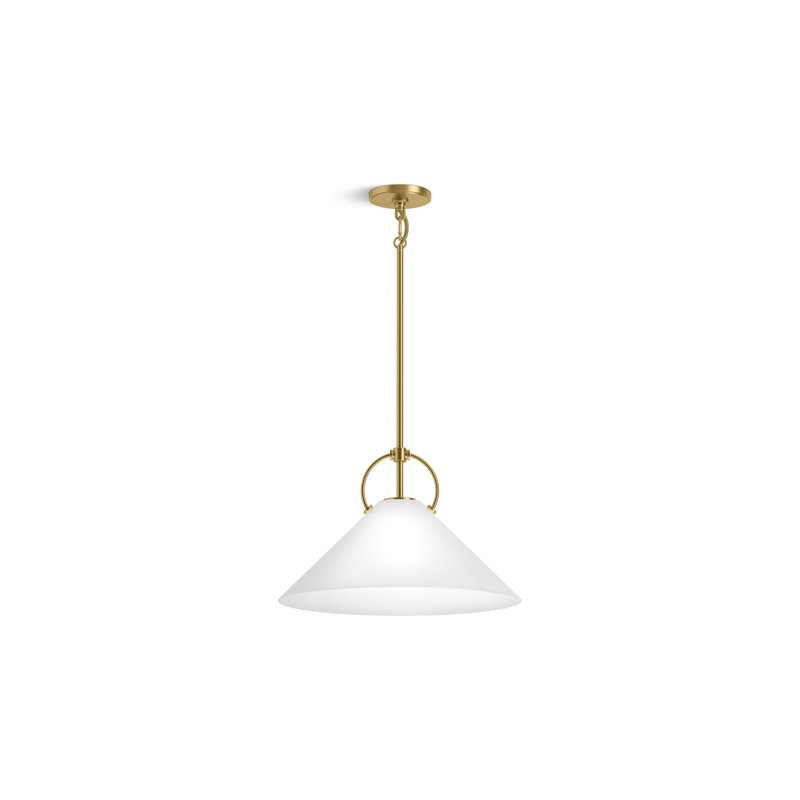 Kernen By Studio McGee 18 in. Pendant, Brushed Moderne Brass