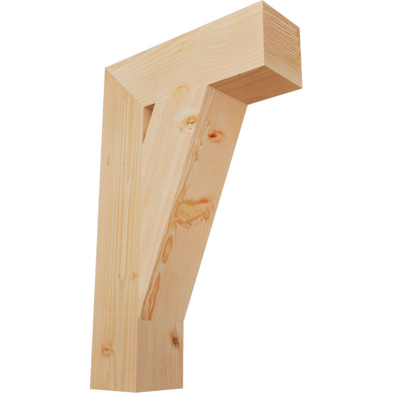 Support de bloc traditionnel, Douglas (lisse), H 32 po x l 5,5 po x P 20 po