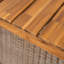 Ensemble de salle à manger d'extérieur brun en bois, conception à lattes, avec pieds enveloppés, banc de table fabriqué à une seule main, motif, tissé résistant aux intempéries