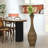 39-Inch Tall Artificial Rattan Floor Vase In Elegant Beige - Statement Piece For Living Room Decor, Entryway, Or Hallway - Versatile Home Accent For Dried Or Silk Floral Arrangements