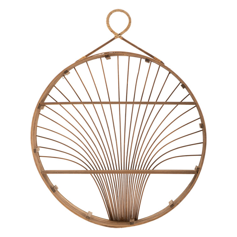 Bay Isle Home Akshayan Circle Rattan Accent Shelf | Wayfair.co.uk