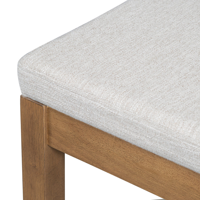 Judd 24.50'' Seat Height Modern Rustic Rubberwood Counter Stools With Upholstered Seat And Handwoven Rattan Back, Dark Brown
