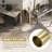 Freestanding Coat Rack With A Gold-tone Metal Frame And Marble Base, Suitable For Hats, Scarves, Jackets, And More