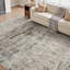 Tapis lavable antidérapant rétro taupe délavé-837963877