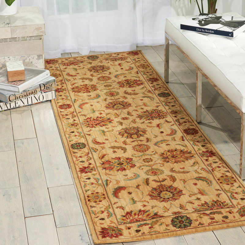 Bardwell Oriental Wool Area Rug, Runner 76 x 244cm