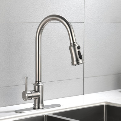 Pull Down Single Handle Kitchen Faucet with Pull Down Sprayer