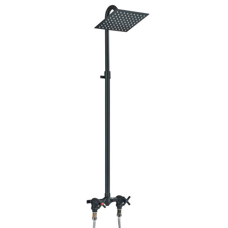 Complete Shower System, Matte Black