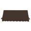 Store fixe Awntech Charleston, 194 cm x 91 cm x 61 cm, couleur terre cuite-111685111-111684928