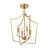 Ilvo Metal 4-Light Candelabra Chandelier