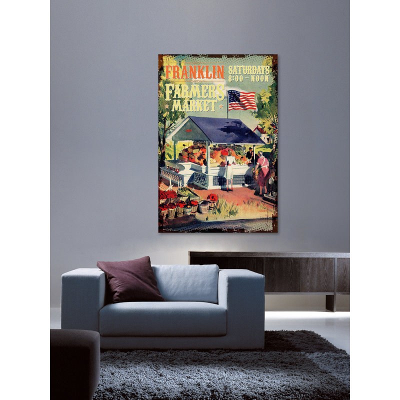 Farm Fresh Produce - Wrapped Canvas Print, 46 cm H x 30 cm W