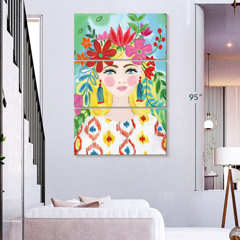 Fille Leisha Boho I, H 74 po x l 48 po