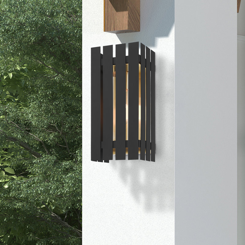 Greenwich Wall Light, Black, 13" H x 6" W x 4.875" D