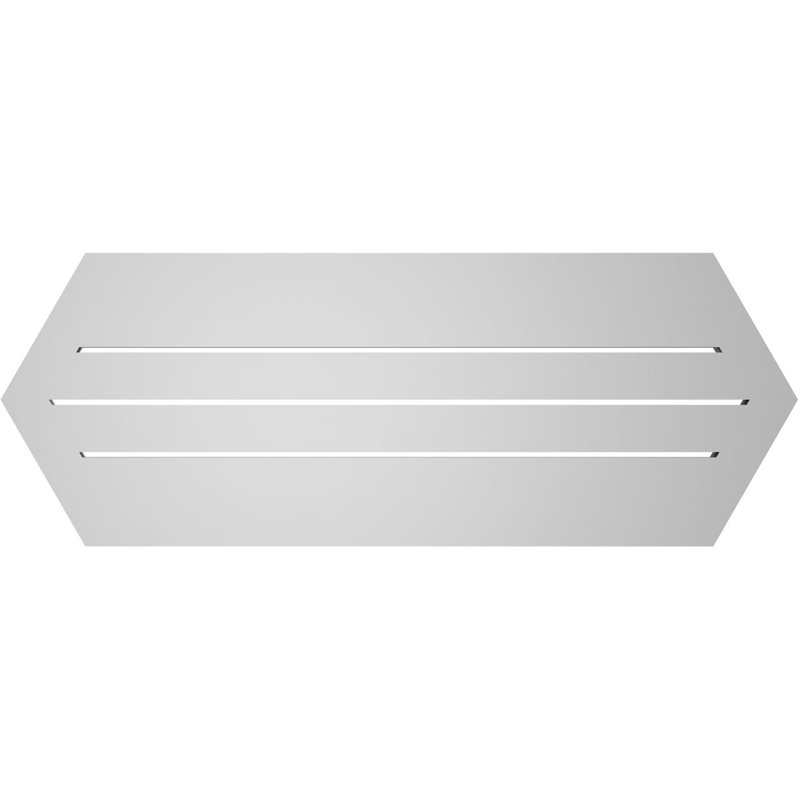Évent horizontal fonctionnel à pignon en uréthane à surface horizontale Signature, H 14 po x l 38 po x P 1,5 po