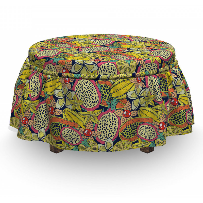 Box Cushion Ottoman Slipcover