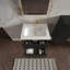 Meuble-lavabo simple avec comptoir de lavabo intégré-2049524180