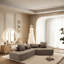 Canapé-lit 83,5 po en polyester convertible-107140893