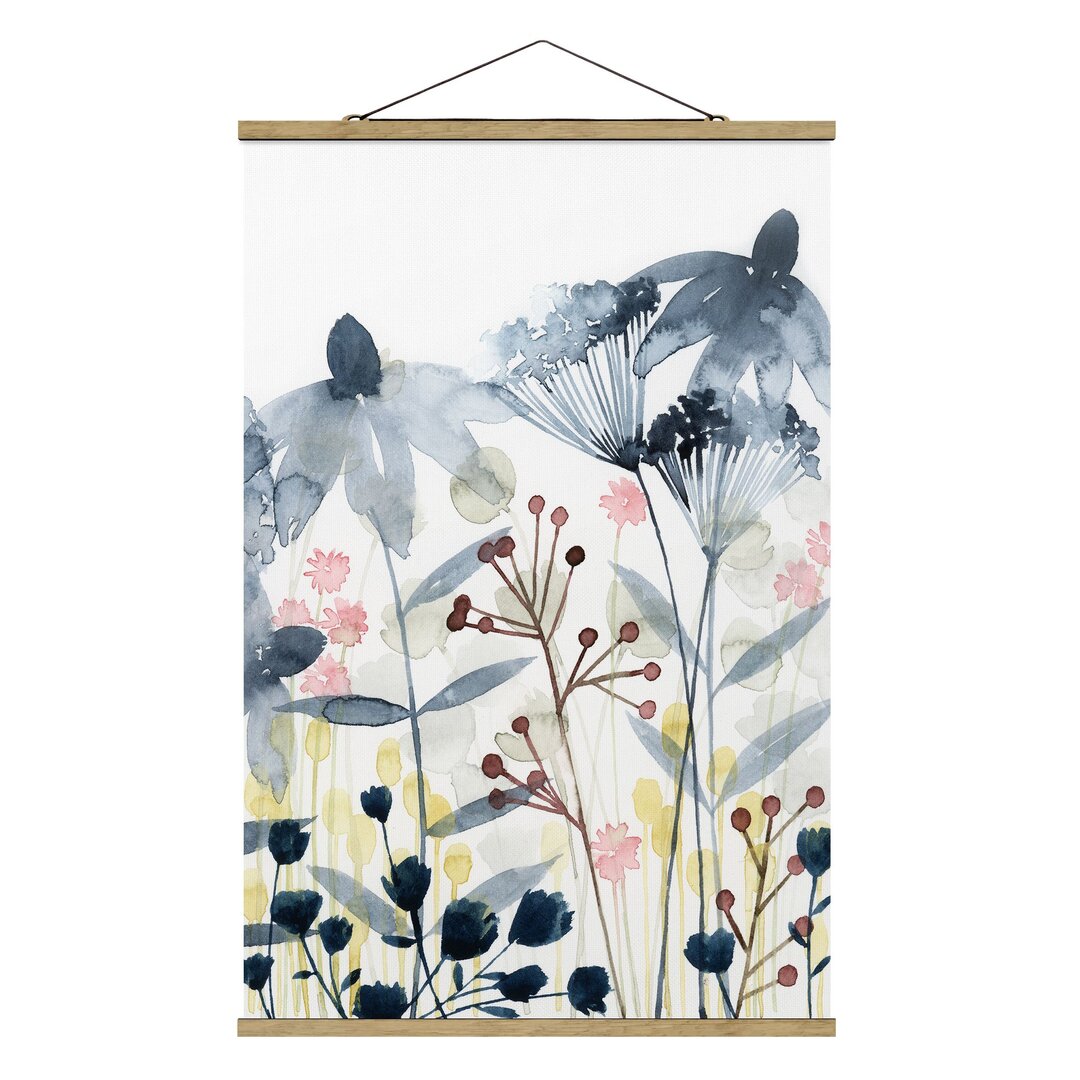 Stoffbild Wildblumen Aquarell II