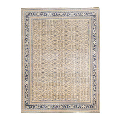 Vintage One-of-a-Kind 9'9" X 13'0" 1980s Wool Area Rug Brown