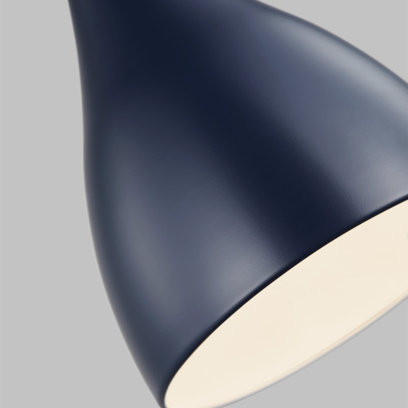 Luminaire suspendu conique à 1 lumière Ayer, H 147 po x l 9 po x P 9 po, Bleu marine
