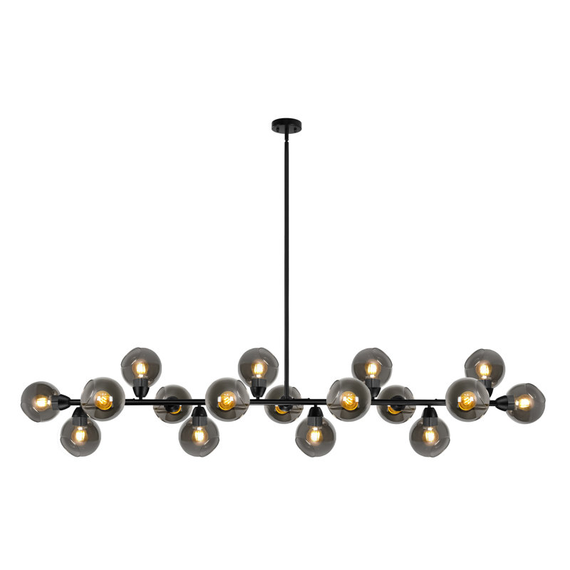 17-light Dimmable Modern Chandelier Bubble Chandelier Linear Chandelier For Dinning Room Living Room