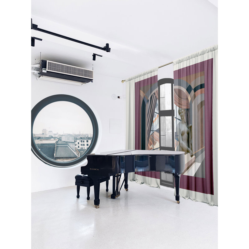 Velvet Blackout Curtain Panel Pair, 148 W x 200 D cm