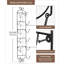 Support à vin mural Sorbus - Présentoir à bouteilles de vin, champagne, serviettes en métal