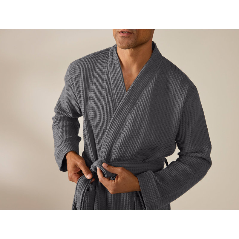Pebbled Terry Robe, Large/XLarge, Shadow