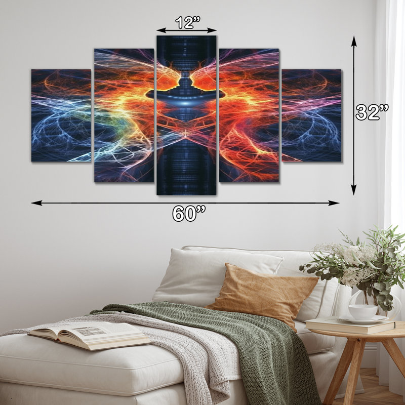 Shultz - reproduction d'art sur toile romantique - 5 panneaux