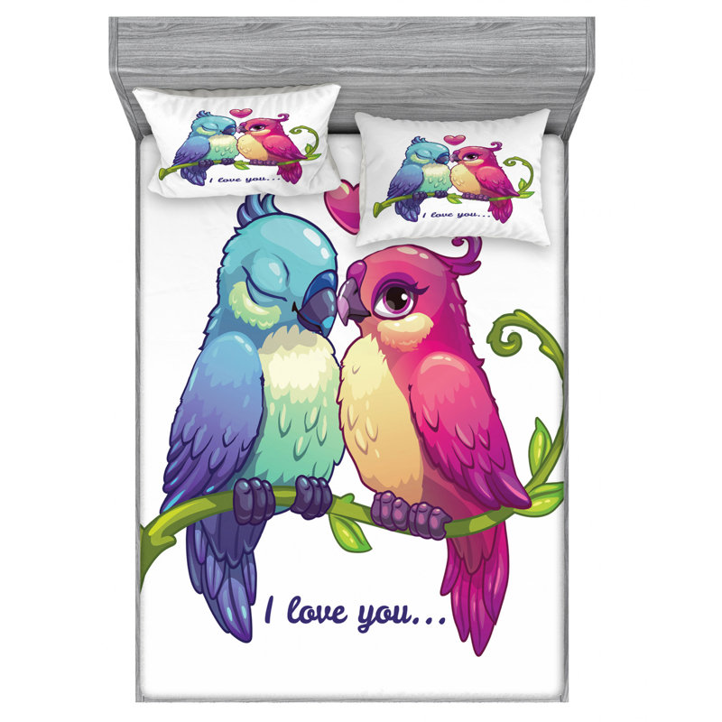 Microfiber Sheet Set, Queen Sheet Set + Fitted Sheet + 2 Pillowcases