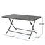 Table de salle à manger d'extérieur pliable