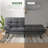 Alan 71" Upholstered Convertible Sofa With Adjustable Arms And Backs-434691094