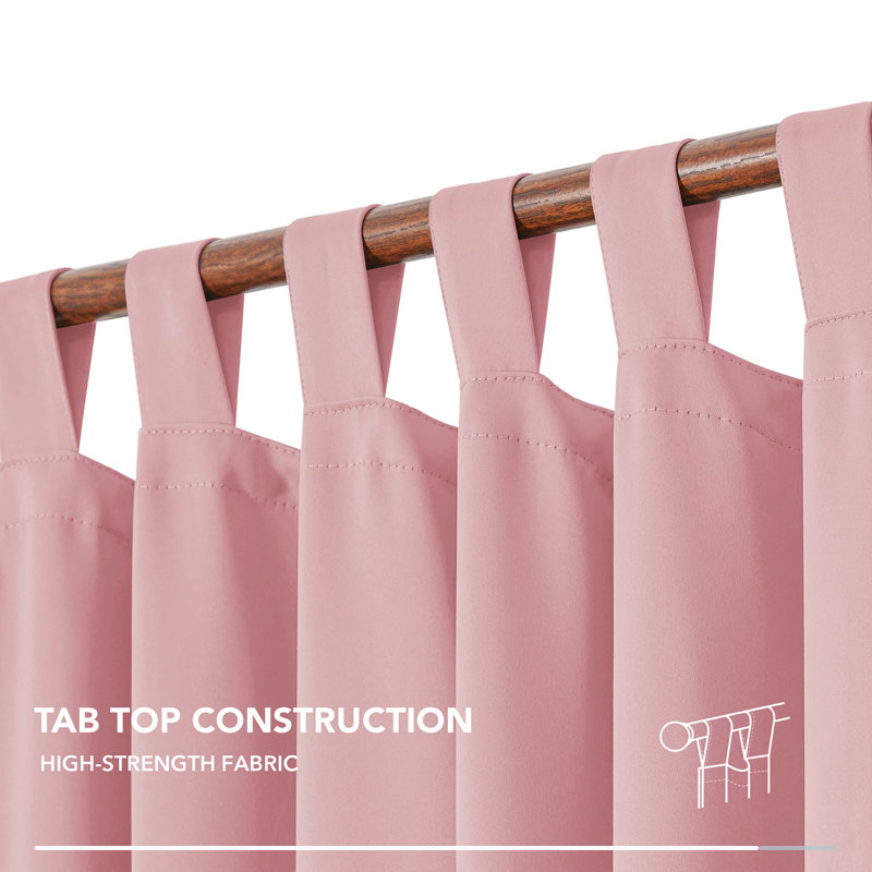 Poveromo Blackout Curtain Pair, 55cm Width x 280cm Drop