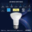 Luxrite BR20 LED Light Bulbs, 6.5W=45W, 3000K Soft White, Dimmable, 1100 Lumens, E26 6 Pack