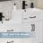 Wimer 48" Double Sink Bathroom Vanity Set With Two Separated 24" Ceramic Tops, Two Different Height