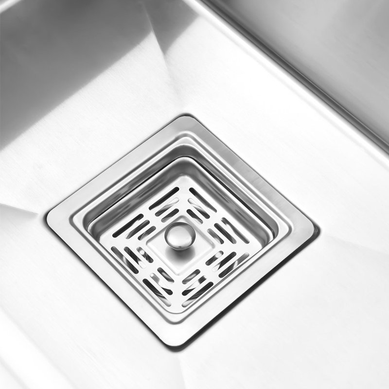 Belfry Kitchen Kumari 15.74mm W Single Bowl Stainless Steel Drop-In Kitchen Sink