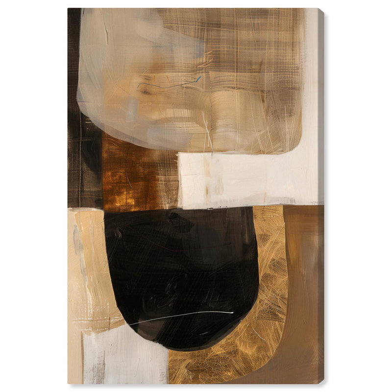 Soil Canvas Midcentury Abstract par Art Remedy, H 30 po x l 20 po, Toile tendue