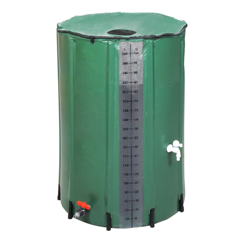 100 gallons Ensemble de déflecteur de pluie pliable résistant aux intempéries