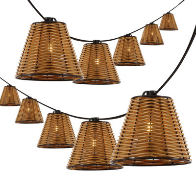 Guirlande de 10 lumières incandescentes de style chalet pour l'intérieur et l'extérieur 10 pi. Birnir